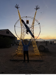 Arizona Flying Circus - man figure - sunset