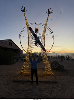 Arizona Flying Circus - man figure - sunset