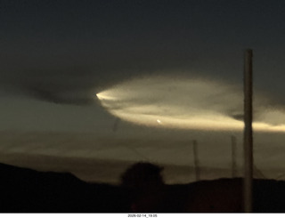 Arizona Flying Circus - night - Elon Musk launch contrail