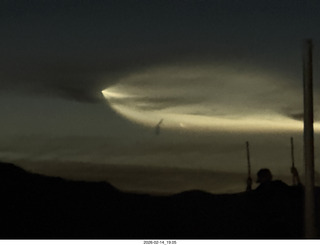 Arizona Flying Circus - night - Elon Musk launch contrail