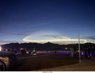 Arizona Flying Circus - night - Elon Musk launch contrail