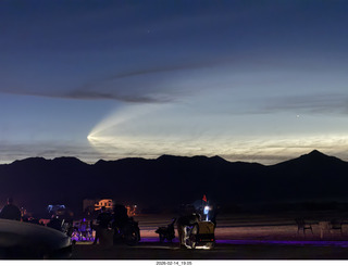 Arizona Flying Circus - night - Elon Musk launch contrail