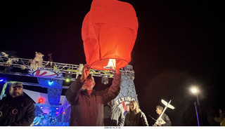 Arizona Flying Circus - night - floating fire lights