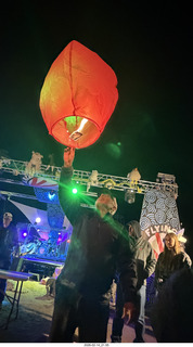 Arizona Flying Circus - night - floating fire lights