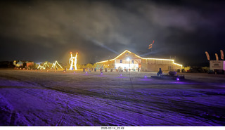 Arizona Flying Circus - night - burning fireworks box