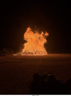 Arizona Flying Circus - night - Christmas trees on fire
