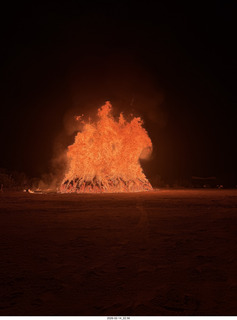 Arizona Flying Circus - night - Christmas trees on fire