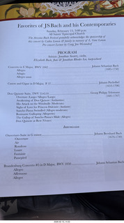Arizona Bach Festival - program