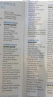 Chandler Arts - Canine Stars Stunt Dog Show - program with my name as a donor