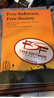 package from Craig - Richard Stallman autographed book