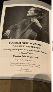 Mesa Arts Center - Classical Music Inside Out (CMIO) - program