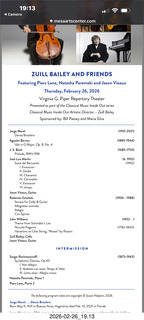 Mesa Arts Center - Classical Music Inside Out (CMIO) - program