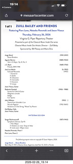 Mesa Arts Center - Classical Music Inside Out (CMIO) - program