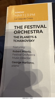 Arizona Musicfest - Festival Orchestra program
