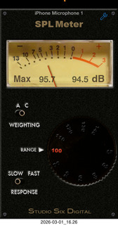 Arizona Musicfest - Festival Orchestra - sound pressure level (dB-SPL)