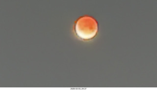 iPhone picture of total lunar eclipse