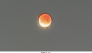 iPhone picture of total lunar eclipse
