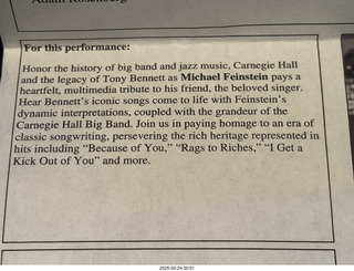 Arizona Musicfest - Michael Feinstein (2025 March 3) program