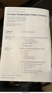 Phoenix Symphony - program