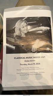 Mesa Arts Center - Classical Music Inside Out (CMIO) - Olga Kern - program