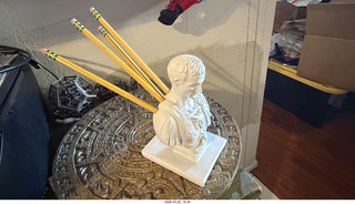 Julius Caesar stab-in-the-back pencil holder