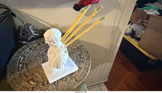 Julius Caesar stab-in-the-back pencil holder