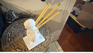 Julius Caesar stab-in-the-back pencil holder