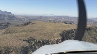 aerial - flight back from Grapevine to Mesa