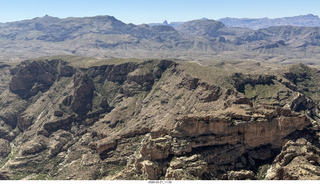 aerial - flight back from Grapevine to Mesa