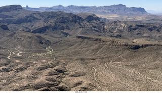 aerial - flight back from Grapevine to Mesa
