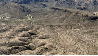 aerial - flight back from Grapevine to Mesa