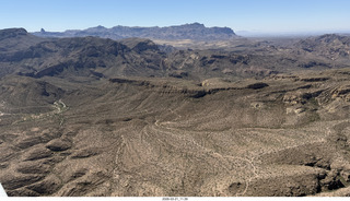 aerial - flight back from Grapevine to Mesa