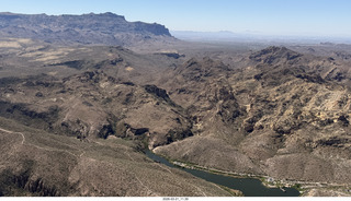 aerial - flight back from Grapevine to Mesa
