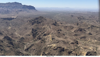aerial - flight back from Grapevine to Mesa