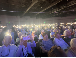 Arizona Musicfest - Three American Troubadours - cell phone lights
