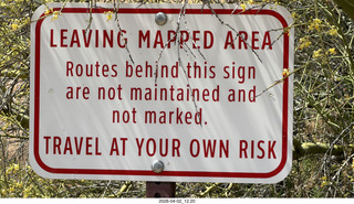 Scottsdale - Granite Mountain hike - sign