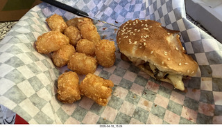 Happy's Smash Burgers meal