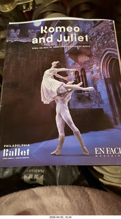Philadelphia Ballet - Romeo and Juliet program