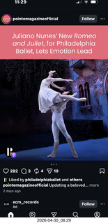 Philadelphia Ballet - Romeo and Juliet - my framed picture of the Duke