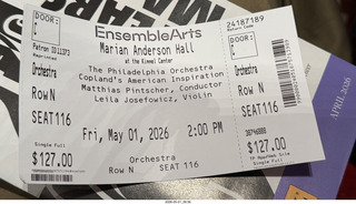 Philadelphia - Kimmel Center - Philadelphia Orchestrsa - Copeland Symphony No. 3 ticket