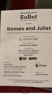 Philadelphia Ballet - Romeo and Juliet - choreographer Juliano Nunes and costume designer Youssef Hotait