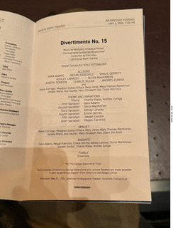 New York City Ballet - program