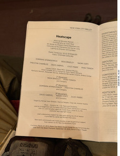 New York City Ballet - program