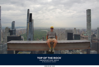 New York City - Top of the Rock - beam + Adam pictures