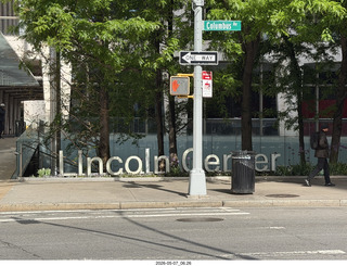 New York City - Lincoln Center sign
