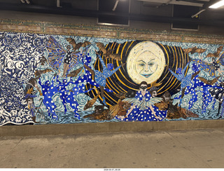 New York City - subway station mural