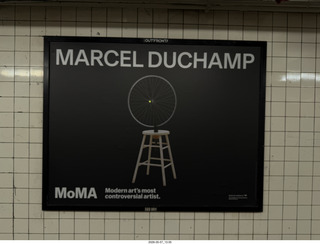 New York City - MOMA subway ad