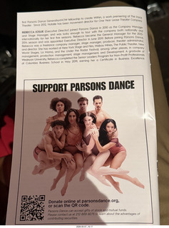 New York Cithy - Joyce Theater - Dave Parsons dance program