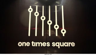 New York City - One Times Square sign