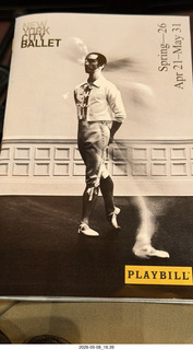 New York City Ballet program